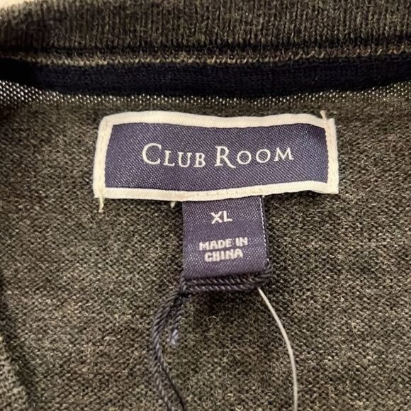 Club Room Merino Wool blend Ebony Heather crew neck sweater size XL NWT - Picture 7 of 10